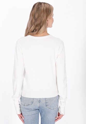 usha BLUE LABEL Gebreid vest in Wit