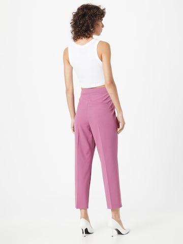 ESPRIT Regular Trousers with creases in Pink