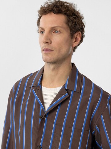 Coupe regular Chemise 'Frederico' Antioch en marron