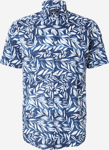 Bruun & Stengade Regularny krój Koszula 'Cordeel' w kolorze niebieski: przód