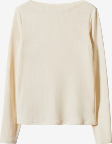 T-shirt 'LILOBAR' MANGO en beige : devant