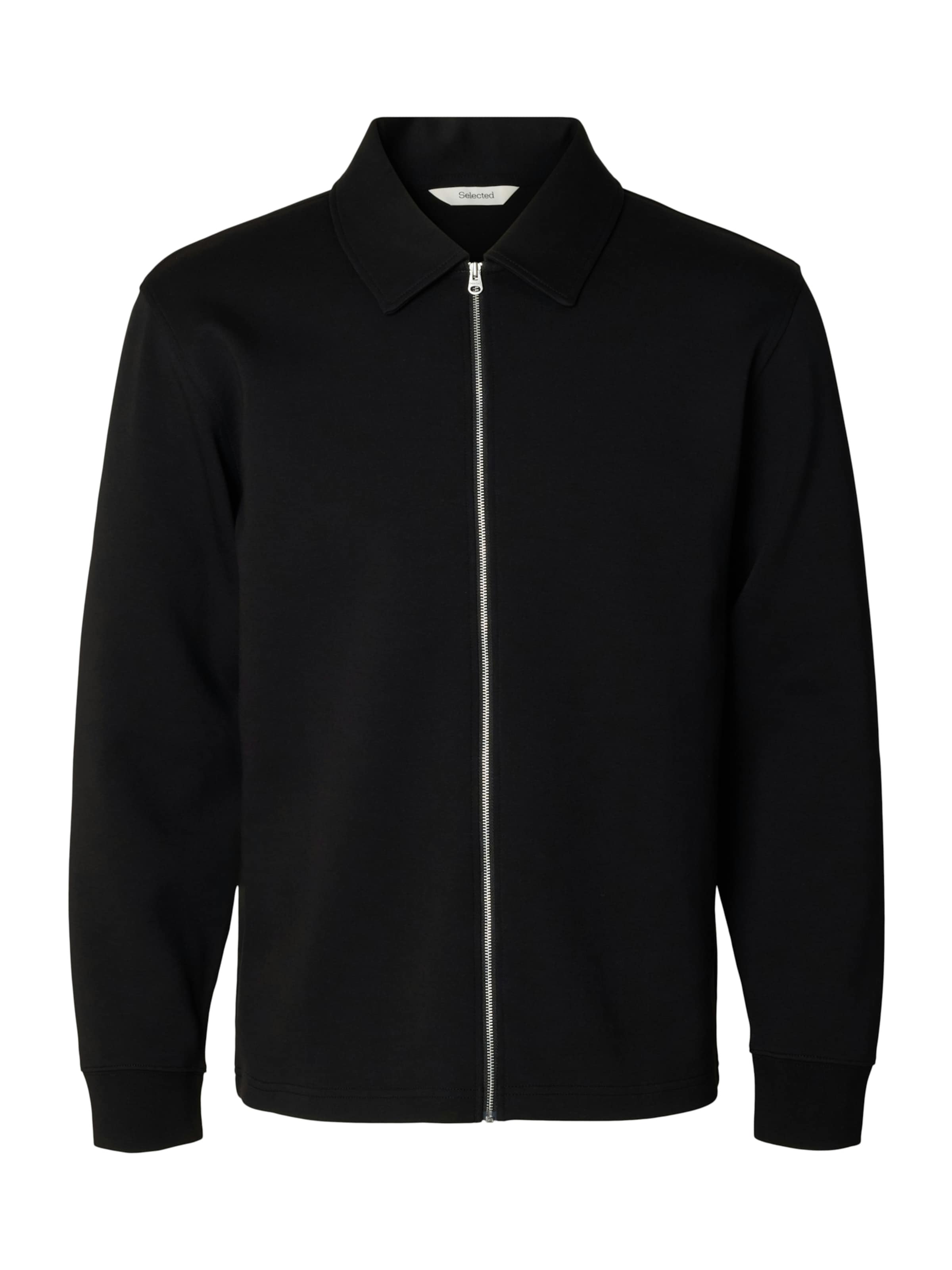 SELECTED Sweatjakke 'SLMTOM' i sort: forside