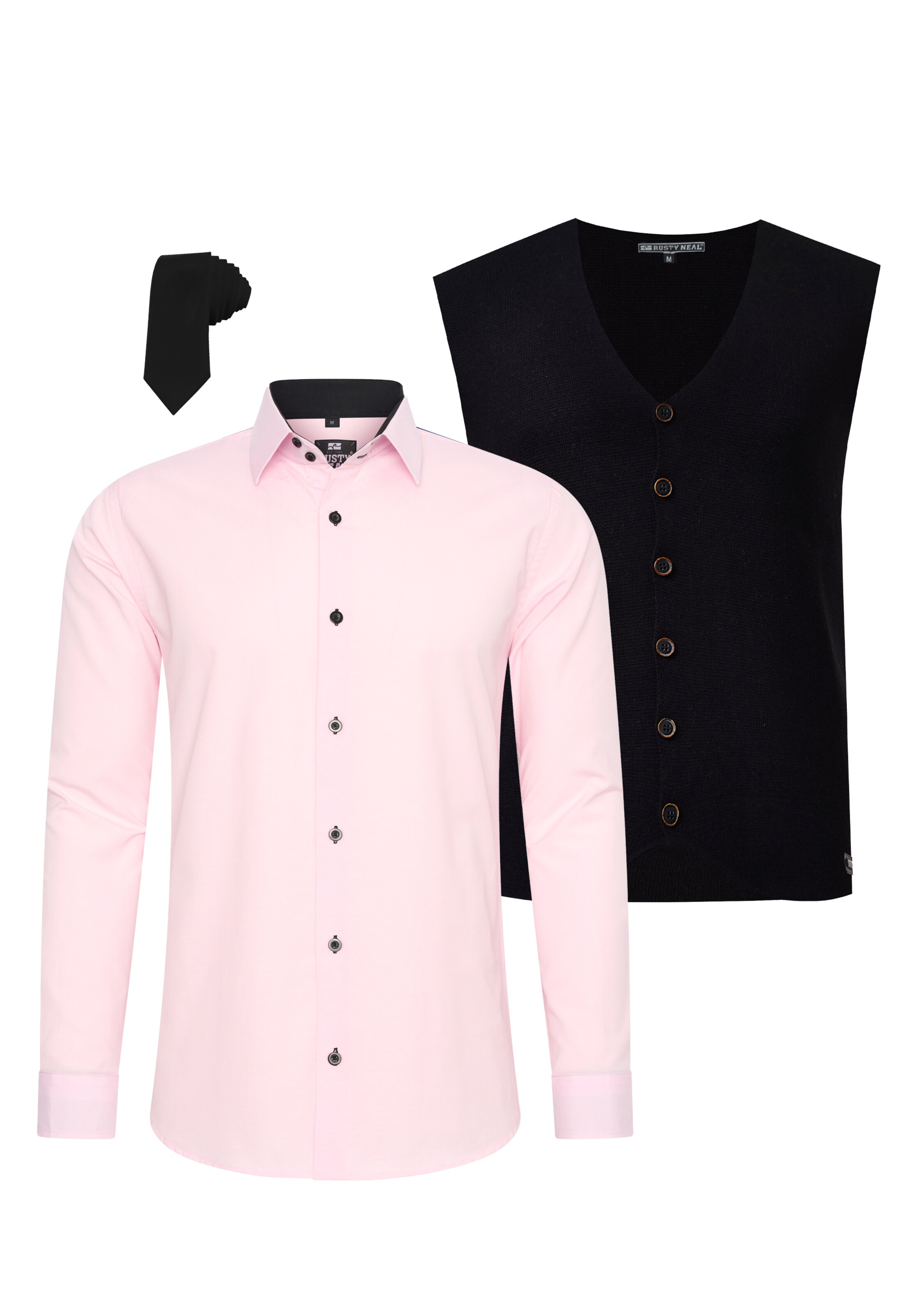 Rusty Neal Slim fit Button Up Shirt in Pink: front