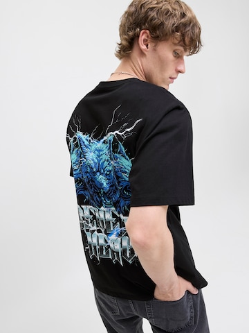 JACK & JONES Shirt 'JOREAGLEROCK GALLERY' in Black: front