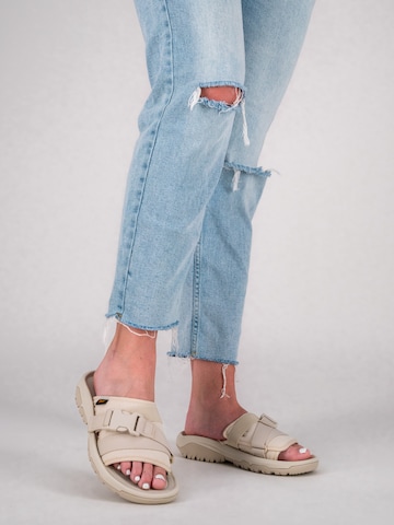 TEVA Mules in Beige: front