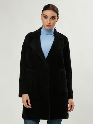 Manteau mi-saison Influencer en noir : devant