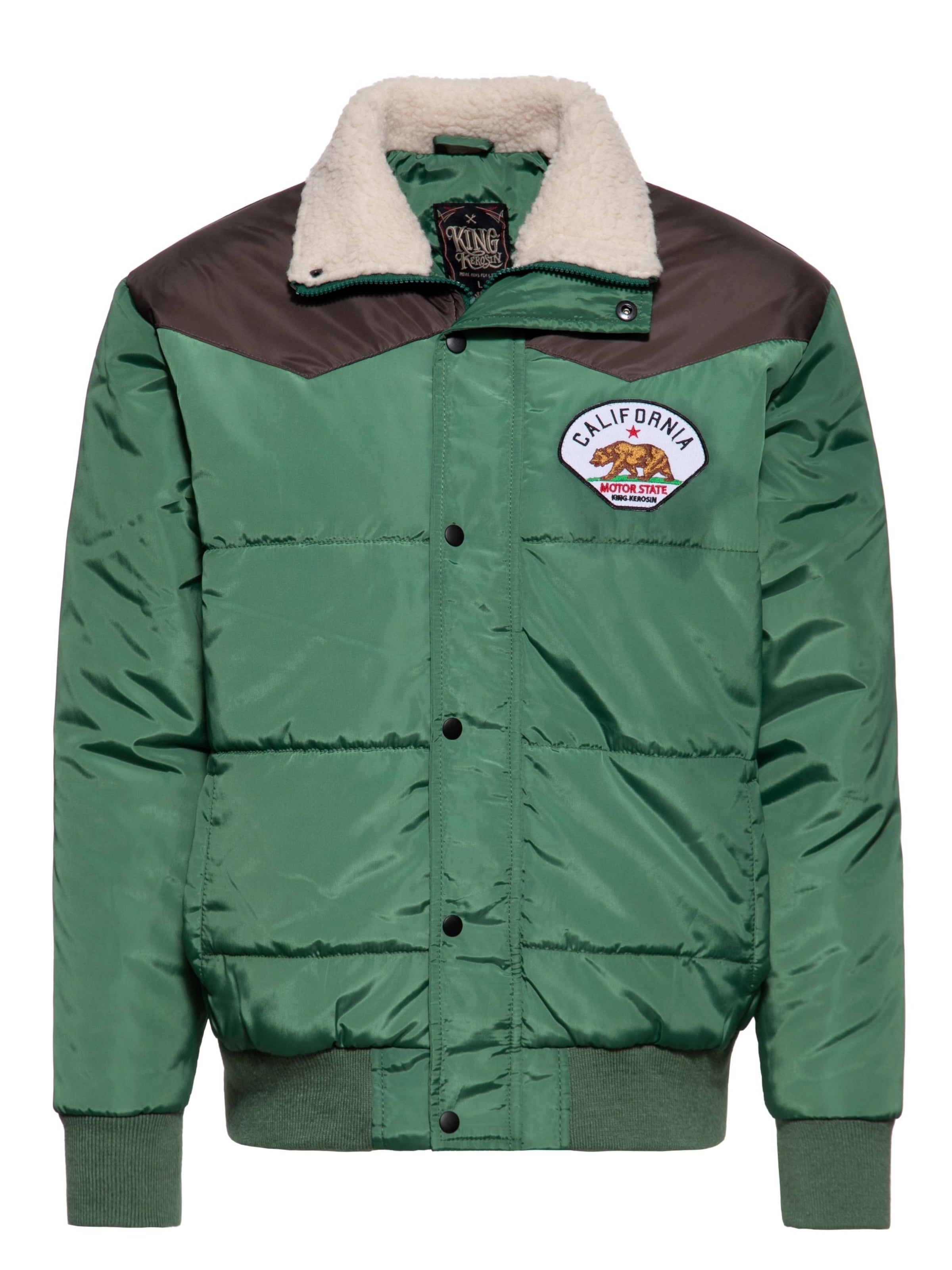 King Kerosin Winter Jacket 'California' in Green, Item view