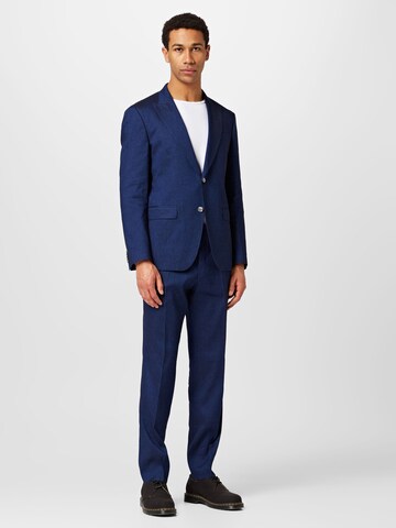 BOSS Regular Suit 'Peak' in Blue: front