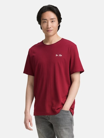 TOM TAILOR Shirt in Red: front