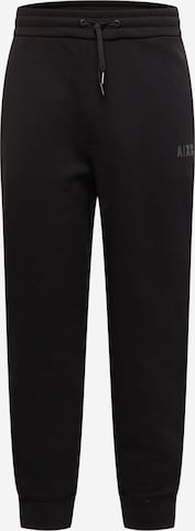 ARMANI EXCHANGE Tapered Trousers in Black: front