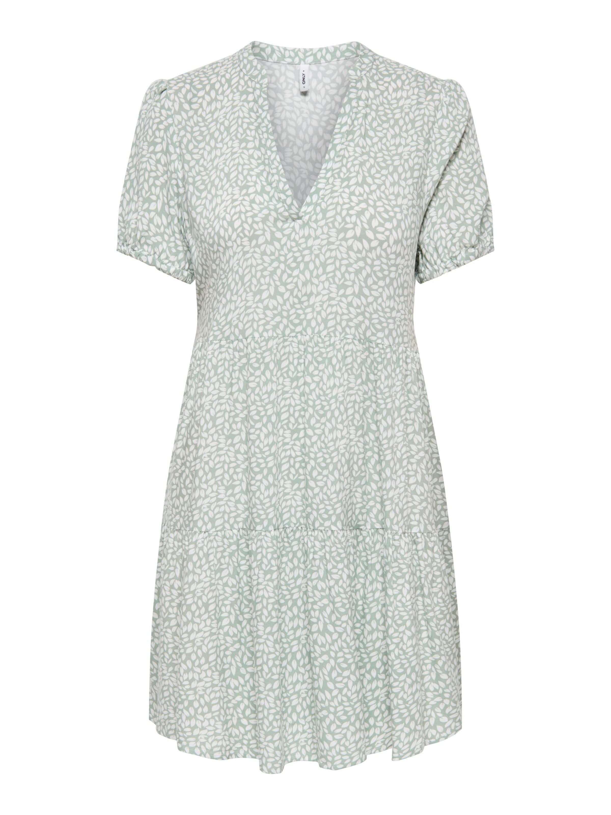 ONLY Robe d’été 'ONLNova' en menthe / blanc, Vue avec produit