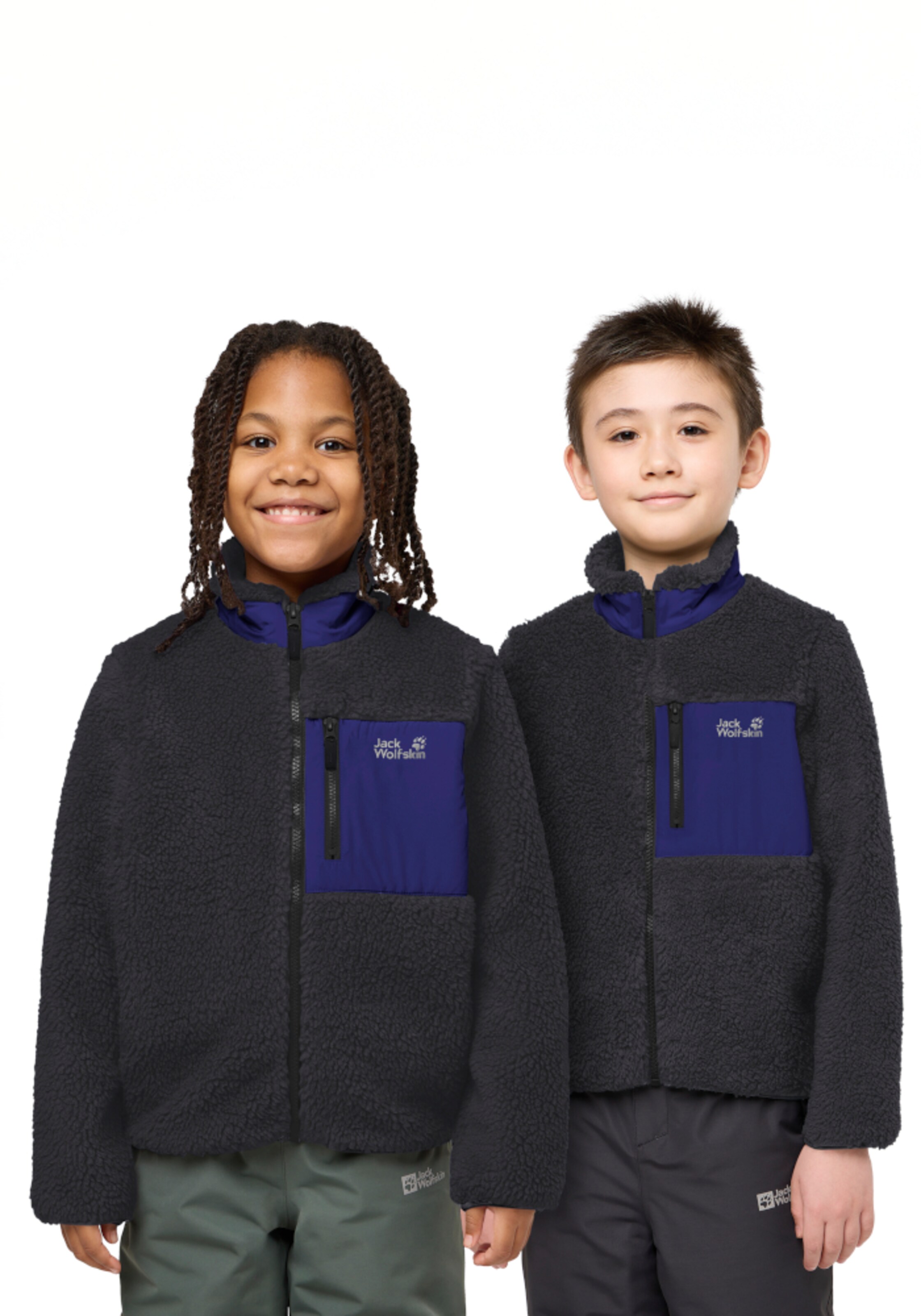 JACK WOLFSKIN Funktionsfleecejacke in Schwarz: Vorderseite