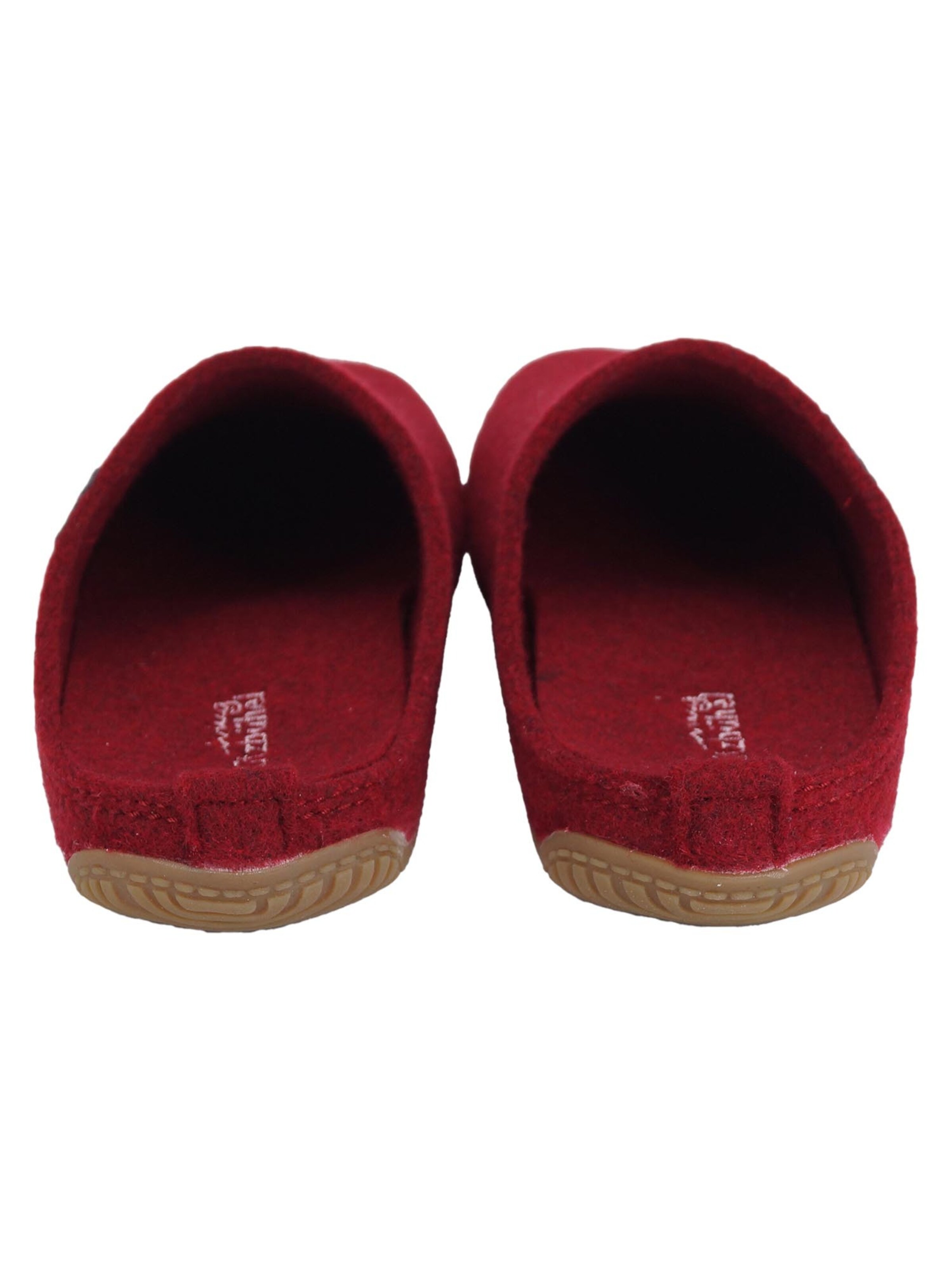 Living Kitzbühel Slippers 'Filz - Schweizer Kreuz' in Red