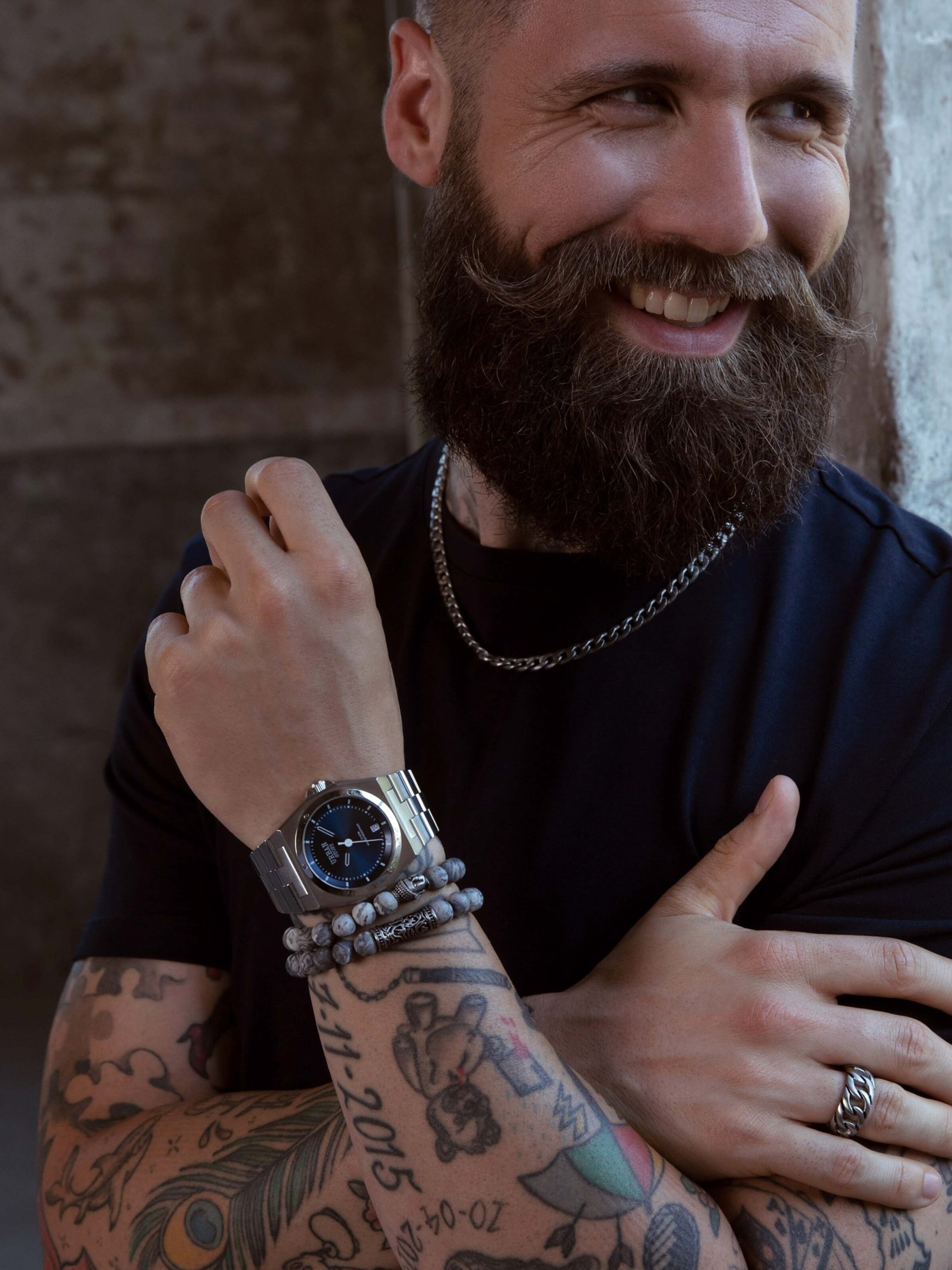 Lucardi Bracelet in Grey: front