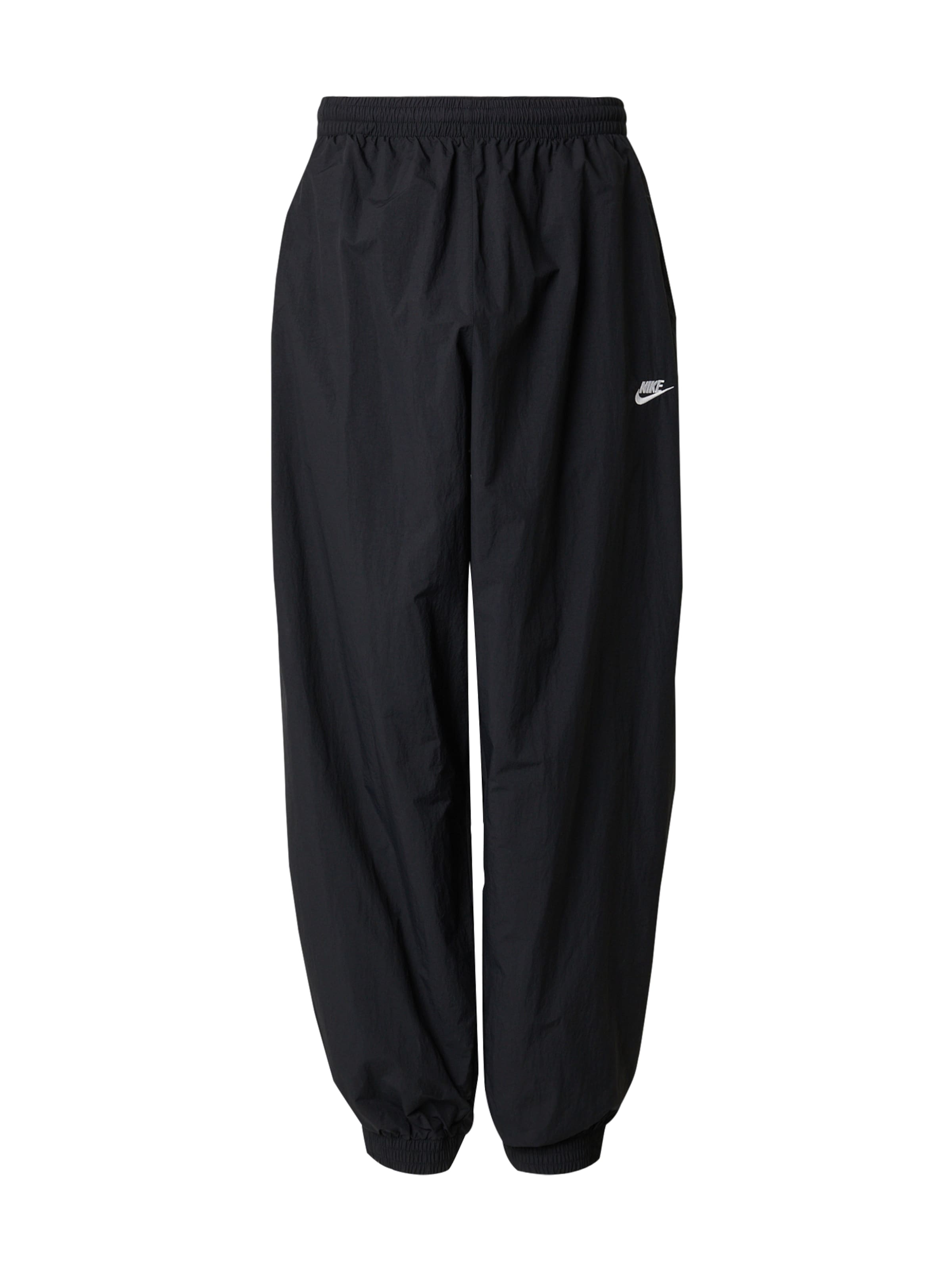 Nike Sportswear Baggy Штаны 'CLUB' в Черный: спереди