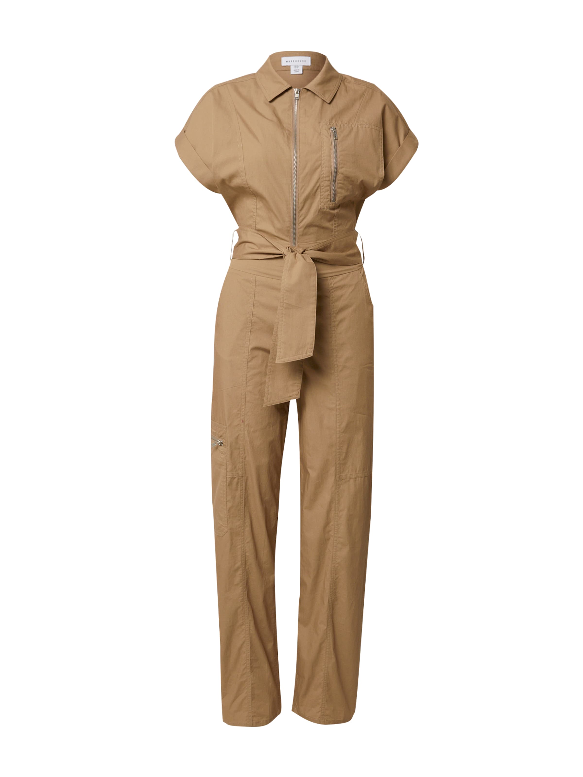 Warehouse Jumpsuit in camel, Produktansicht