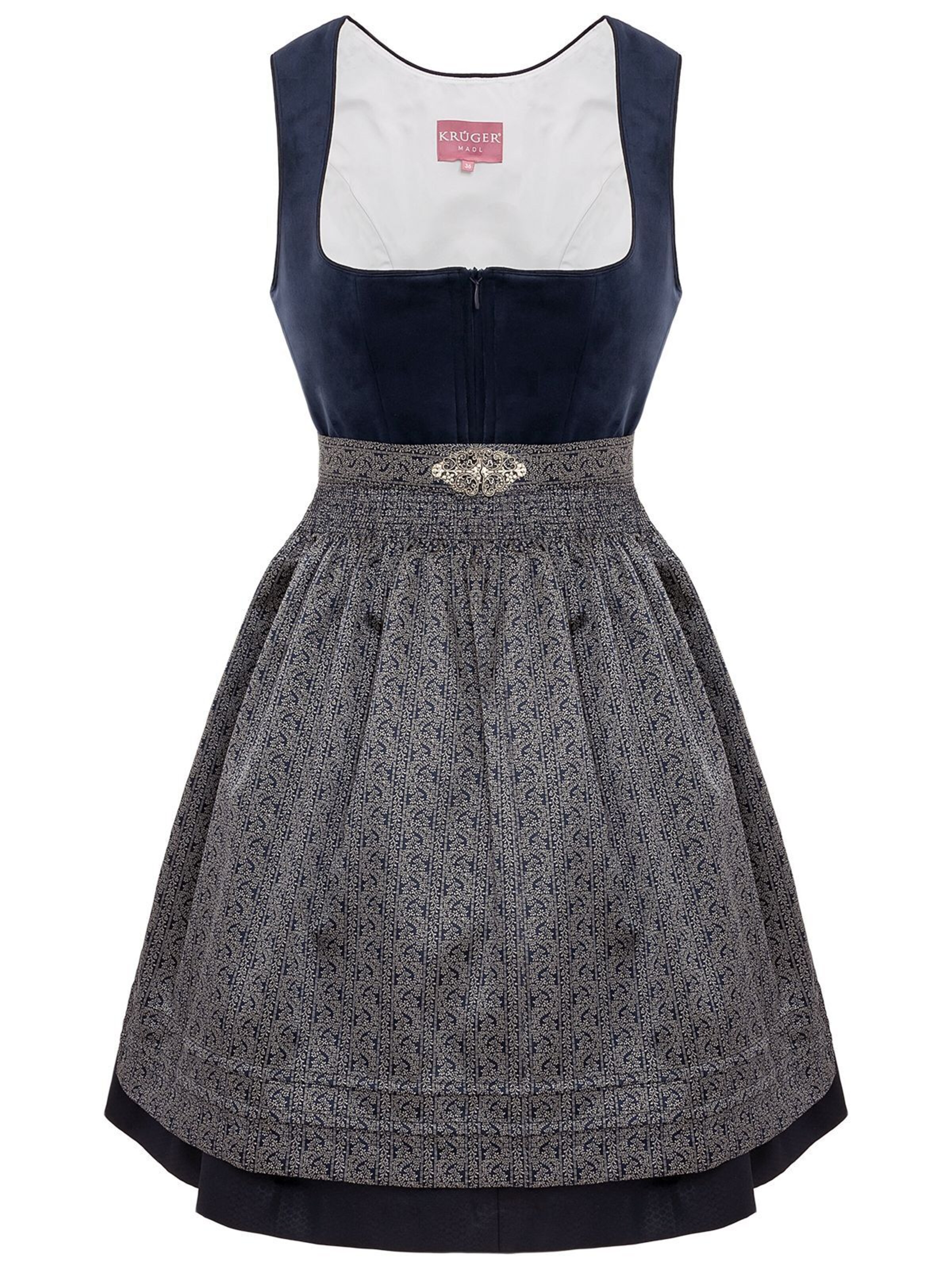 Krüger Madl Dirndl 'AURELA'‌‌‌‌‌‌‌‌ in Blau: Vorderseite
