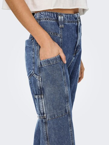 ONLY Regular Cargo Jeans 'Sawyer' in Blue