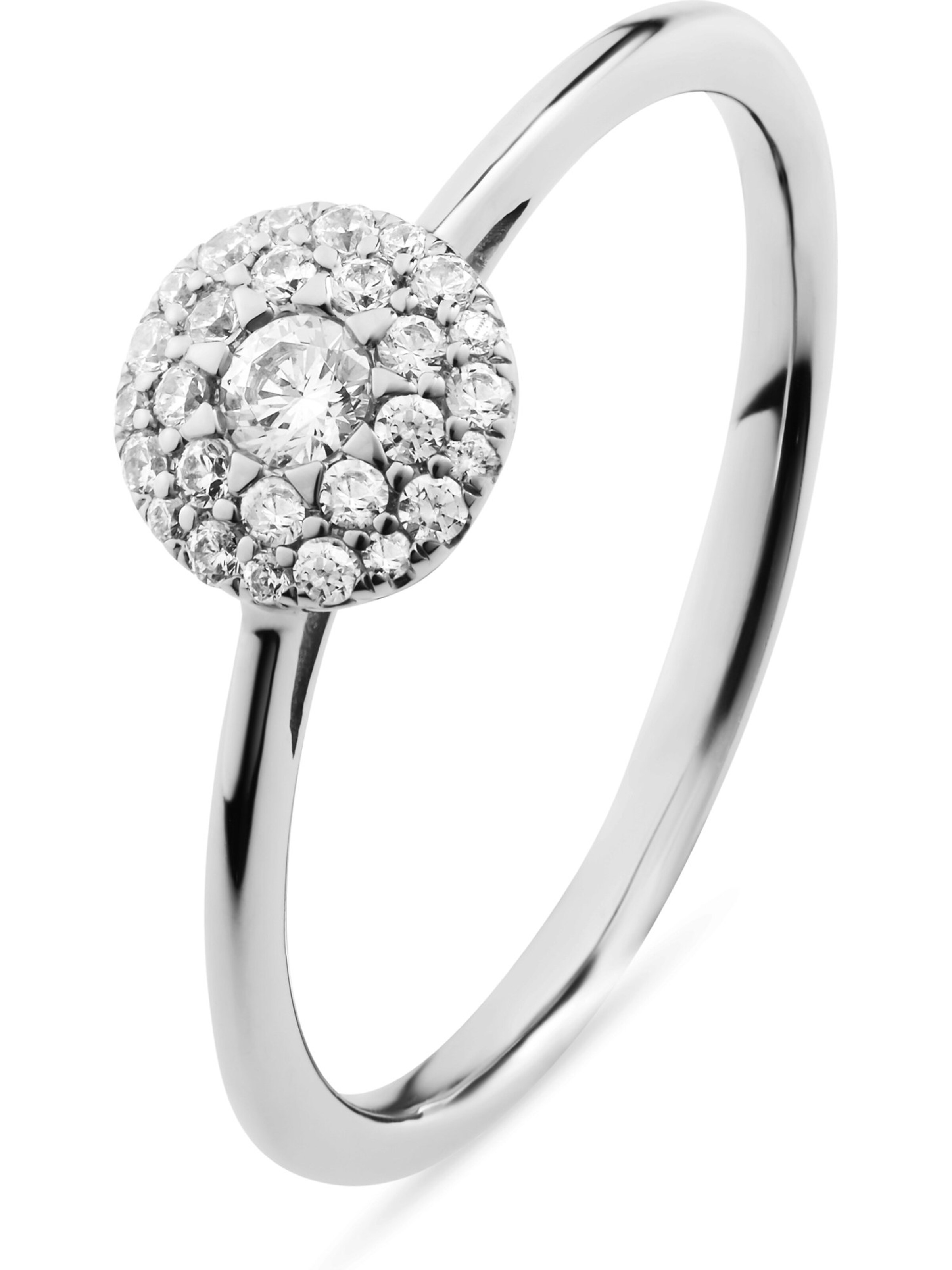 CHRIST Ring in Weiß: Vorderseite