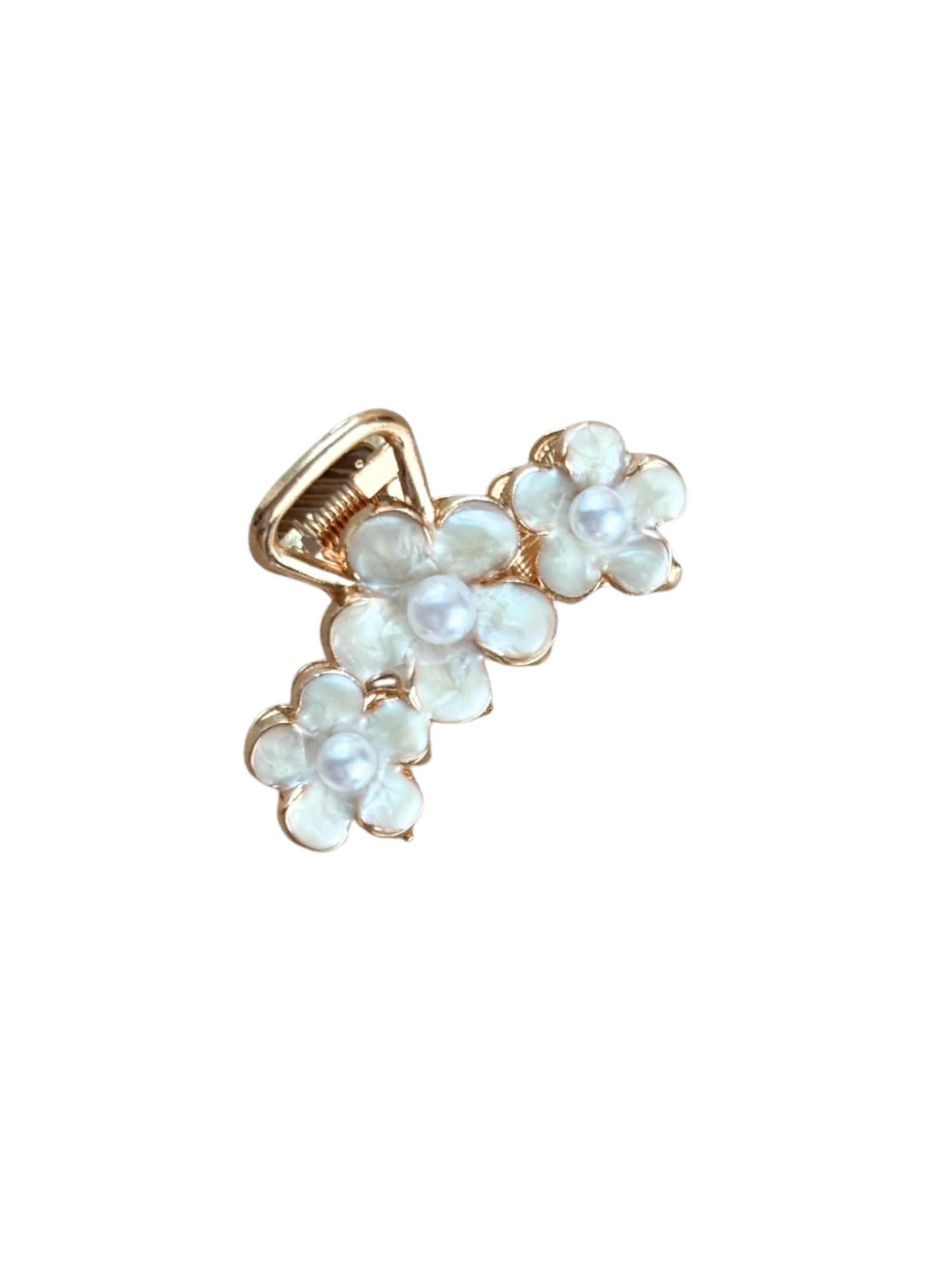Good to Blue Hair jewelry 'Pearl Blossom Haarklammer' in White: front