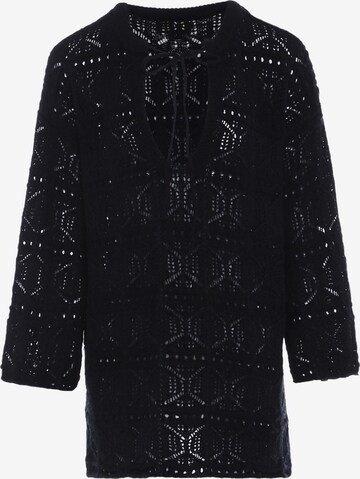 Pull-over faina en noir : devant