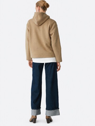 Sweat-shirt Ethiquet en marron