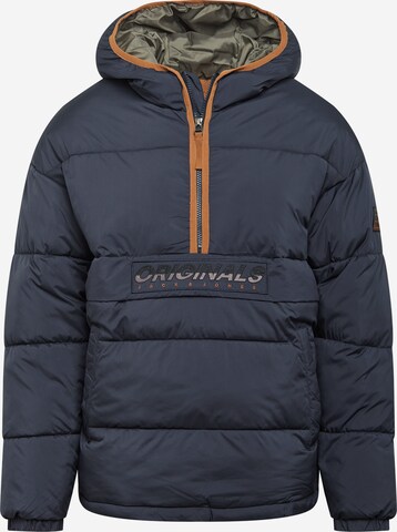 JACK & JONES Winterjas in Blauw: voorkant