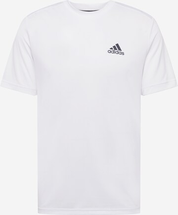 ADIDAS SPORTSWEAR Sport-Shirt 'Aeroready Designed To Move' in Weiß: predná strana