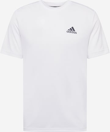 ADIDAS SPORTSWEAR Функционална тениска 'Aeroready Designed To Move' в бяло: отпред