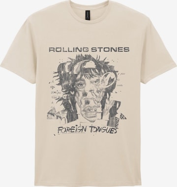 T-Shirt 'Rolling Stones Foreign Tongues Art Tracks T-Shirt' THE ROLLING STONES en blanc : devant