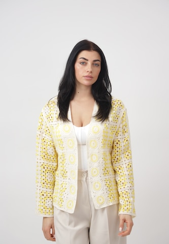 CHERRY KOKO Gebreid vest in Geel