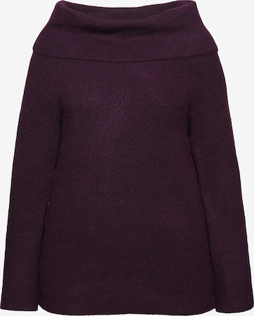 Ulla Popken Sweater in Purple: front