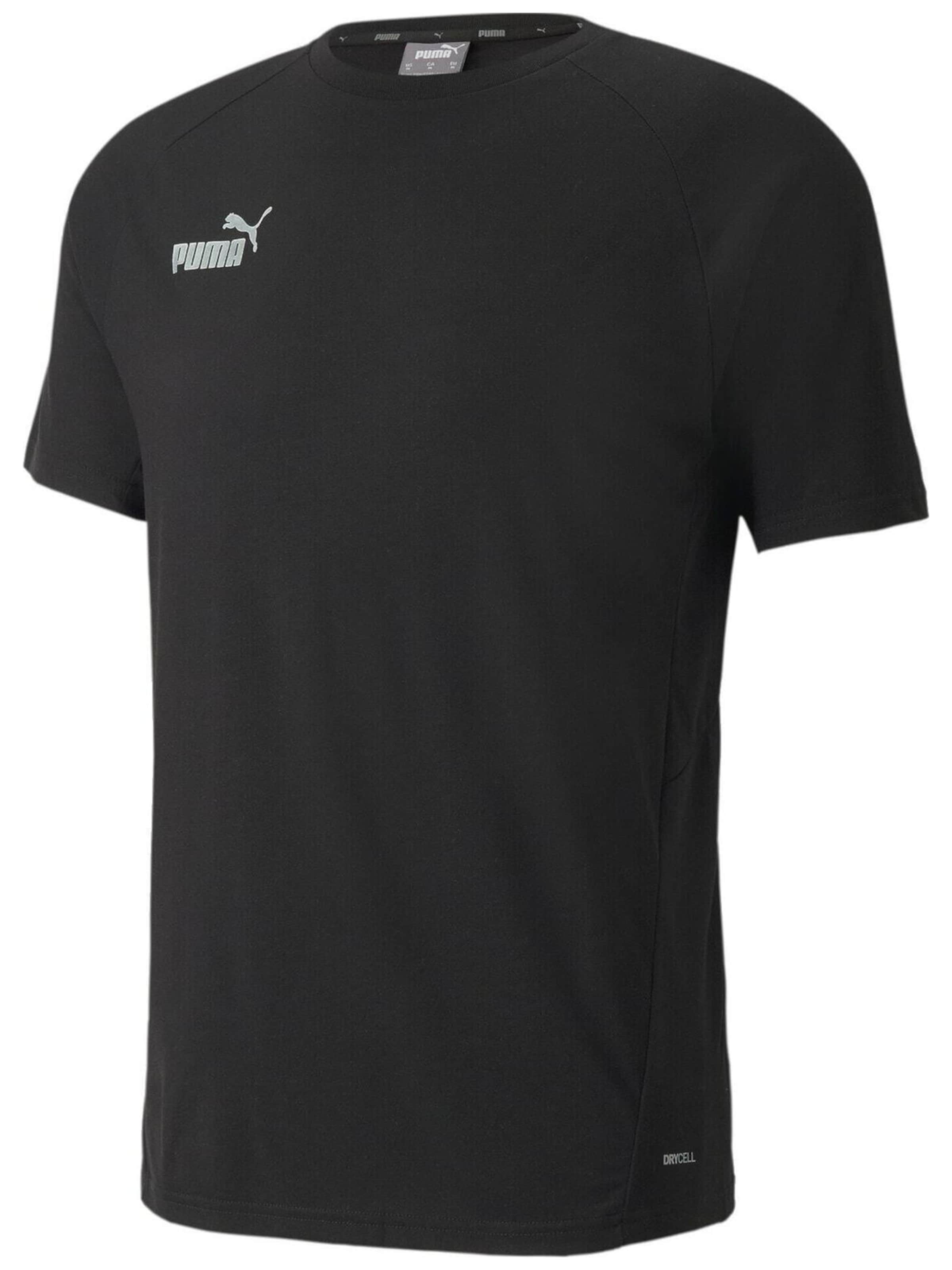 PUMA Shirt 'Puma Teamfinal Casuals Tee'‌‌‌‌ in XXL in schwarz, Produktansicht