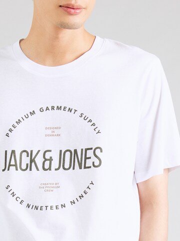 T-Shirt 'JPRBLAASTON' JACK & JONES en blanc