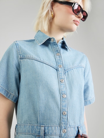 LEVI'S ® Μπλουζοφόρεμα 'Short Sleeve Logan Western Dress' σε μπλε