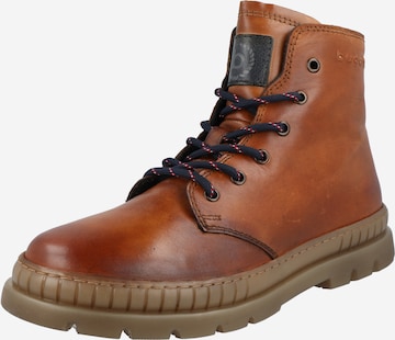 bugatti Lace-Up Boots in Brown: front