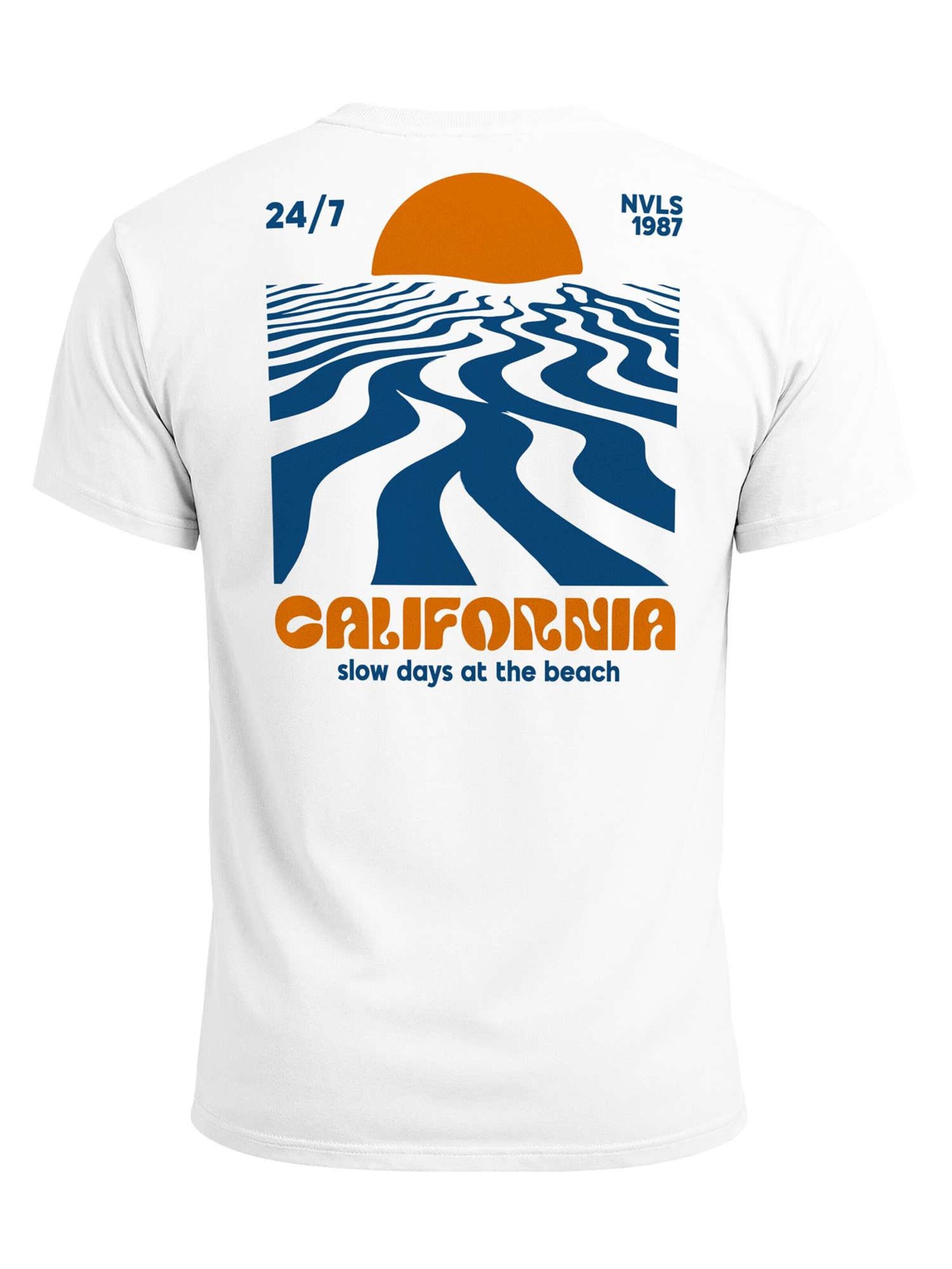 Neverless Shirt 'California Sunset' in White: front