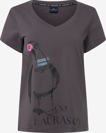 T-shirt LAURASØN en gris : devant