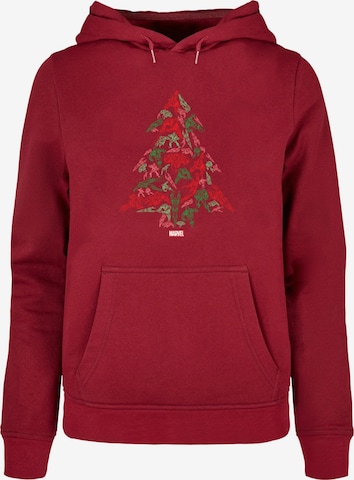 ABSOLUTE CULT Sweatshirt 'Marvel - Avengers Tree' in Red: front