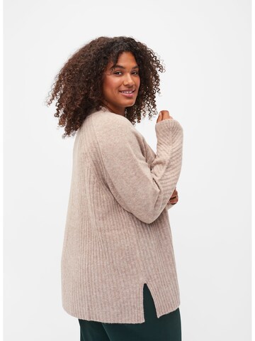 Zizzi Pullover 'Comfy' in Beige