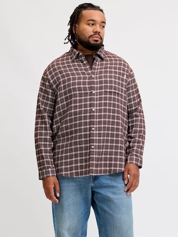 Coupe regular Chemise Jack & Jones Plus en rouge