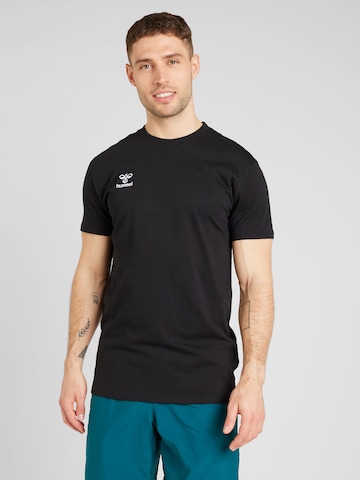 HummelTehnička sportska majica 'GO 2.0' - crna boja: prednji dio
