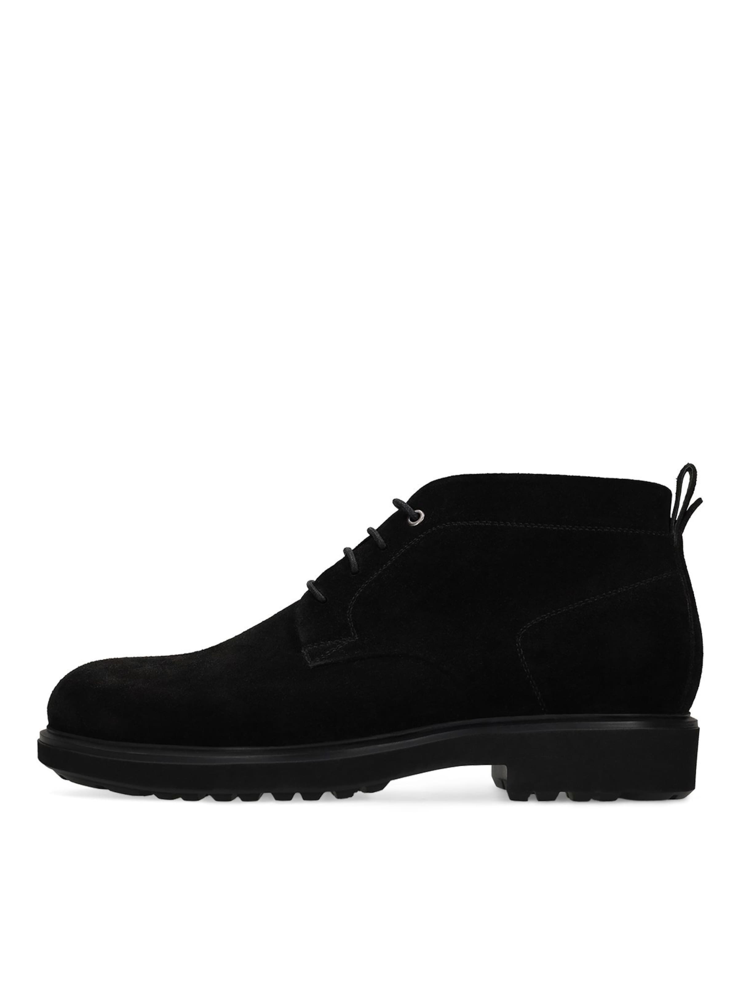 MANFIELD Schnürboots in Schwarz