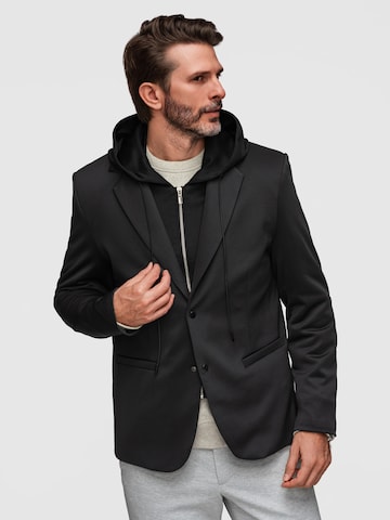 Ombre Regular fit Colbert 'M168' in Zwart: voorkant