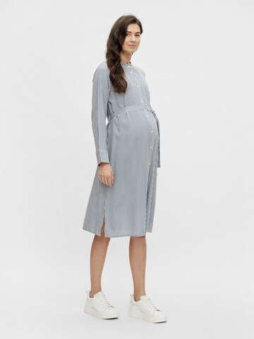 MAMALICIOUS Shirt Dress 'Jackie' in Blue