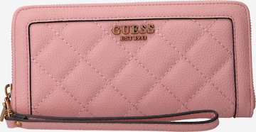 GUESS Wallet 'Abey' in Pink: front