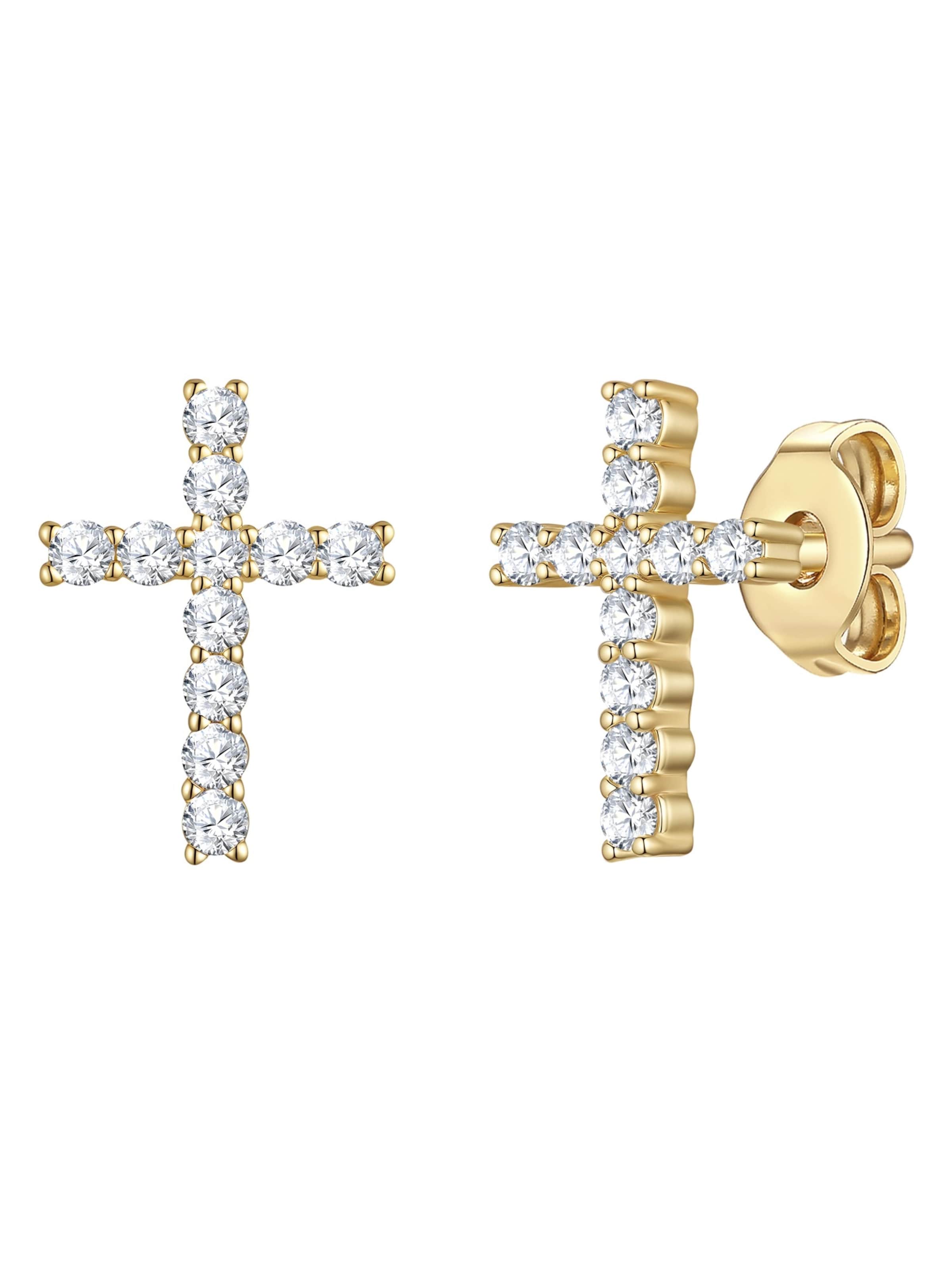 Lulu & Jane - Pendientes en oro: frente