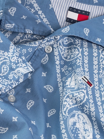 Tommy Jeans Comfort Fit Skjorte i blå