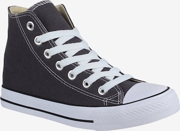 Baskets hautes Elara en gris : devant