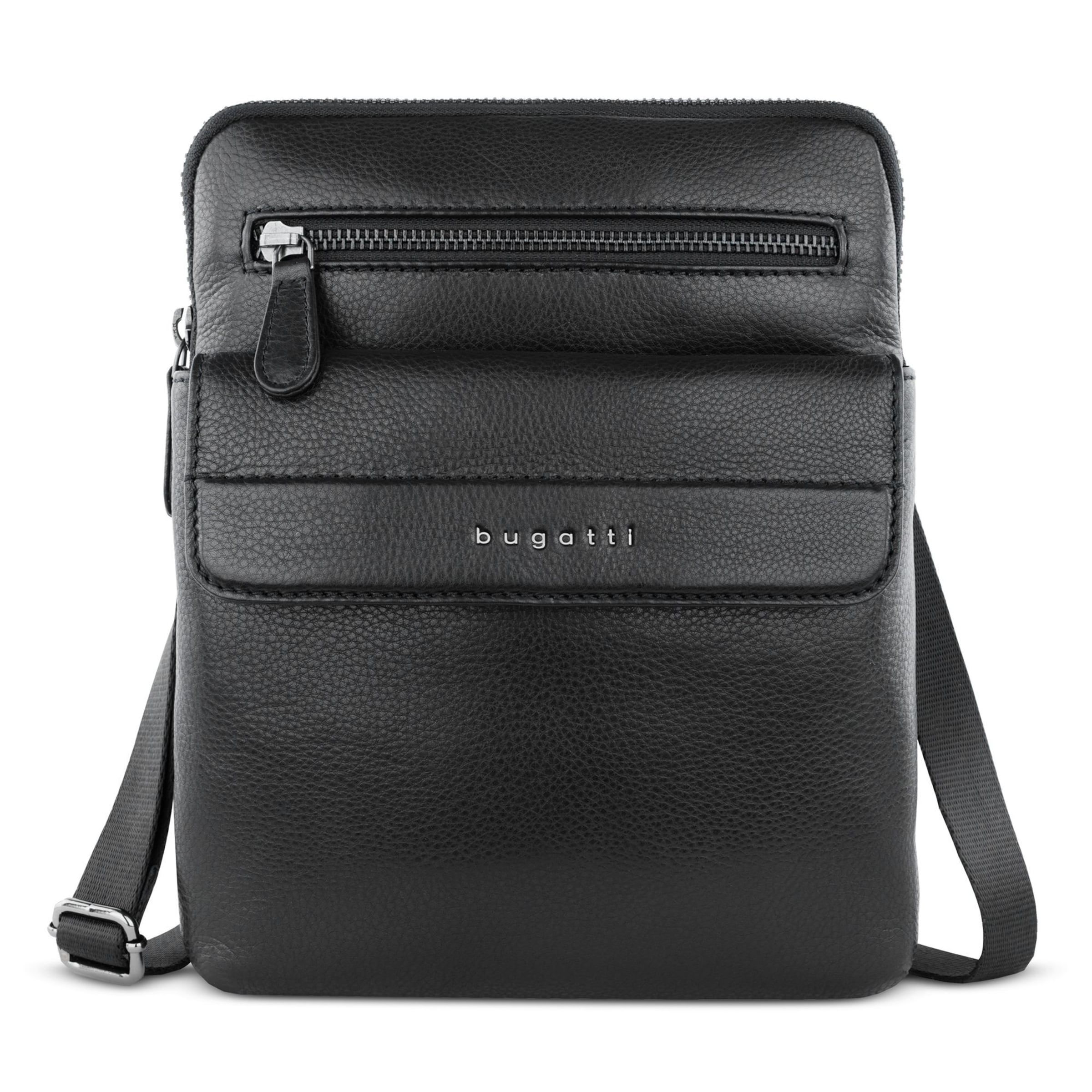 Sac à bandoulière bugatti en noir : devant